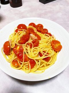 ミニトマト大量消費パスタ-レシピのメイン写真