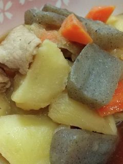 じゃがいもとこんにゃくの煮物-レシピのメイン写真