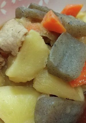 じゃがいもとこんにゃくの煮物-レシピのメイン写真
