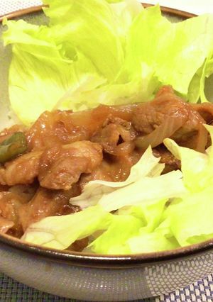 ガッツリ肉料理　豚肉のハンバーグ炒め-レシピのメイン写真
