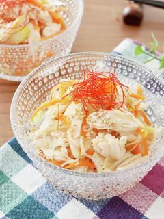 ★電子レンジで★ささみのネギ塩ナムル-レシピのメイン写真