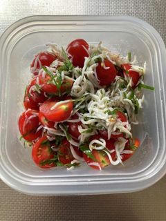 釜揚げしらすトマトサラダ-レシピのメイン写真