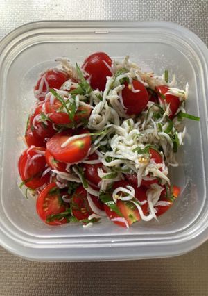 釜揚げしらすトマトサラダ-レシピのメイン写真