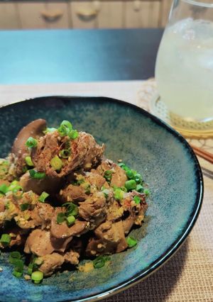 鶏レバーの姜葱醤和え-レシピのメイン写真