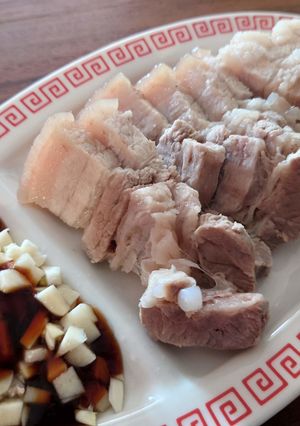 豚バラとにんにく台湾風ソース(蒜泥白肉)-レシピのメイン写真
