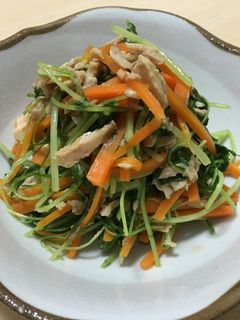 簡単おかず:豆苗とツナ炒め-レシピのメイン写真