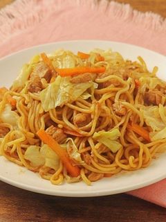 レンジで簡単☆野菜たっぷりツナ焼きそば-レシピのメイン写真