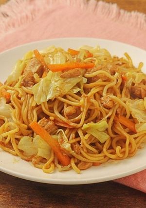 レンジで簡単☆野菜たっぷりツナ焼きそば-レシピのメイン写真