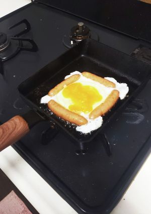 食パン　ウインナー卵のせ-レシピのメイン写真
