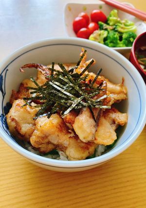 煮付けをリメイク！げんげの天丼-レシピのメイン写真