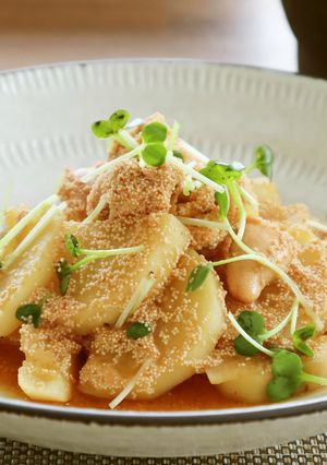 電子レンジで★長芋と辛子明太子の煮物-レシピのメイン写真