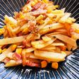 じゃがいもとベーコンの炒め物