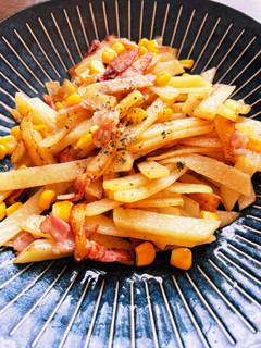 じゃがいもとベーコンの炒め物-レシピのメイン写真