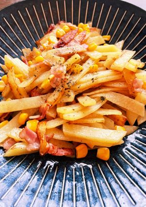 じゃがいもとベーコンの炒め物-レシピのメイン写真