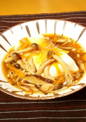 【美人レシピ】豆腐のきのこあんかけ-レシピのメイン写真