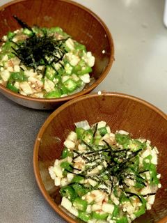 オクラと長芋のわさび和え-レシピのメイン写真