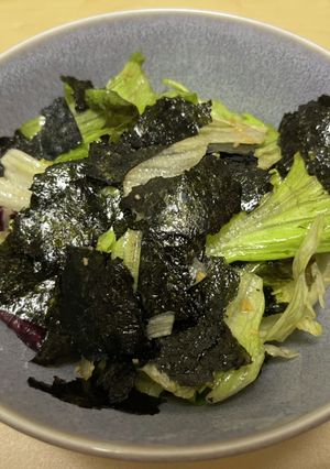 チョレギ風！カットレタスde海苔サラダ-レシピのメイン写真