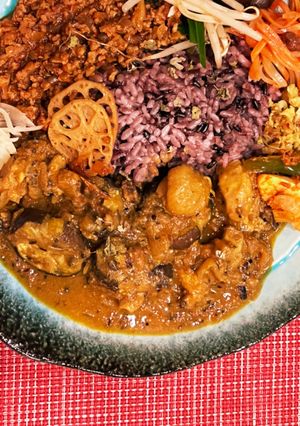 茄子とチキンのスパイスカレー-レシピのメイン写真