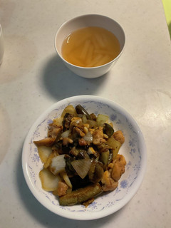 鶏肉野菜炒め、大根のお吸い物-レシピのメイン写真