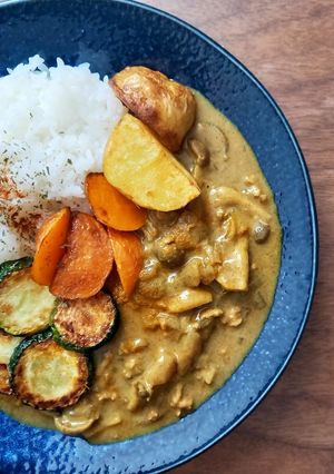 ホコホコにんにくとひき肉のカレー-レシピのメイン写真