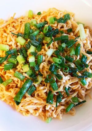 【アレンジ】0秒チキンラーメンで油そば風-レシピのメイン写真