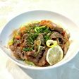 ちょっとピリ辛の野菜キムチカルビ丼