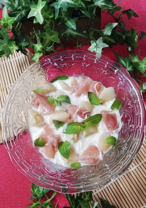 豆乳と桃シロップで 洋風の美味しいお素麺-レシピのメイン写真
