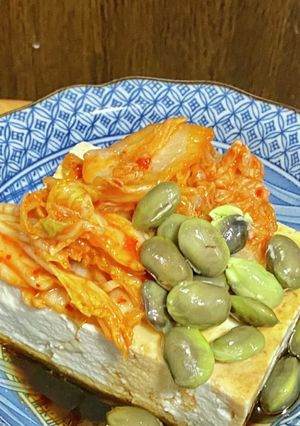 ごま油&キムチで冷奴-レシピのメイン写真
