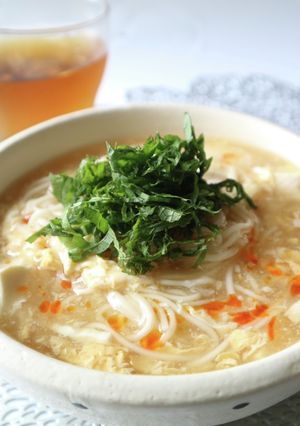 サンラータン麺風素麺♪-レシピのメイン写真