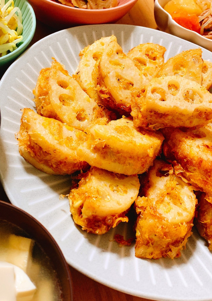 食感が楽しいれんこんの挟み揚げ♡-レシピのメイン写真