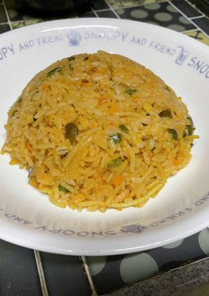 焼き飯ふうなパスタ飯-レシピのメイン写真