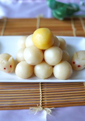 フライパンで簡単！砂糖なしお月見団子-レシピのメイン写真