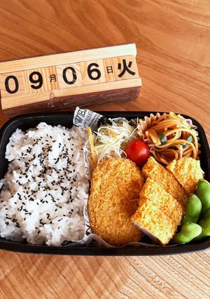 2022.9/6 中学生男子お弁当-レシピのメイン写真