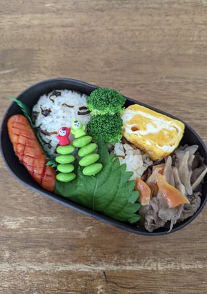 JK☆塩昆布ごま油風味おにぎり弁当♪-レシピのメイン写真