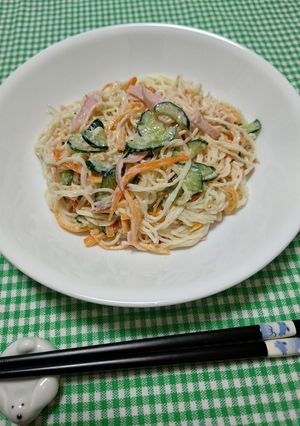 簡単☆お手軽そうめんツナサラダ♩-レシピのメイン写真