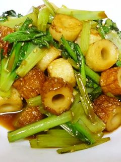簡単☆竹輪と小松菜の炒め煮-レシピのメイン写真