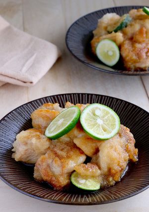ご飯のお供に♡鶏肉のすだちみぞれ煮-レシピのメイン写真
