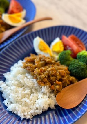 ささっと簡単！野菜たっぷりドライカレー-レシピのメイン写真