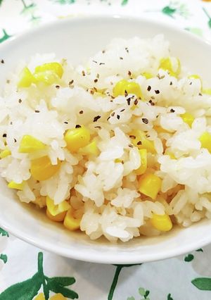 牛風味のとうもろこしご飯-レシピのメイン写真