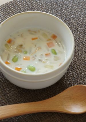 管理栄養士のあさりと枝豆のスープ-レシピのメイン写真