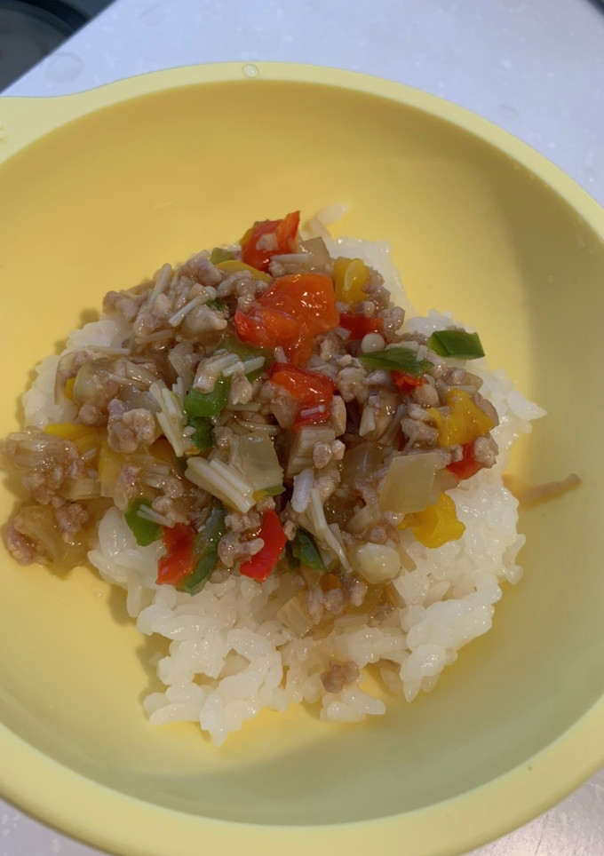 離乳食完了期　豚肉と野菜の中華あんかけ-レシピのメイン写真