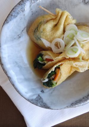 もやしと小松菜のチーズ巾着煮【ほこた】-レシピのメイン写真