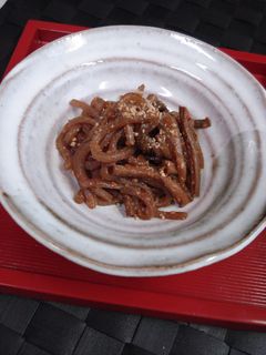 ぜんまいとこんにゃくのコチュジャン炒め-レシピのメイン写真