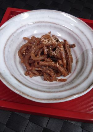 ぜんまいとこんにゃくのコチュジャン炒め-レシピのメイン写真