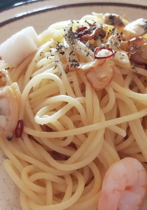 シーフードのペペロンチーノ-レシピのメイン写真