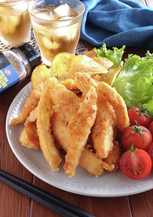 プリンクルパウダーでスティック唐揚げ。-レシピのメイン写真