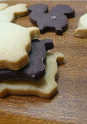 プレーンとココアの型抜きクッキー-レシピのメイン写真
