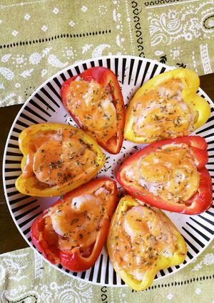 パプリカのご飯詰め-レシピのメイン写真