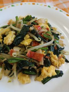 卵とほうれん草のカレー炒め-レシピのメイン写真