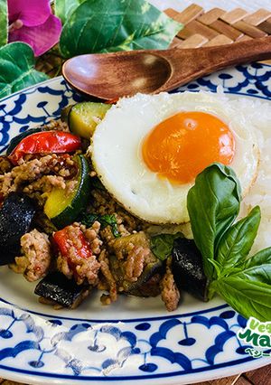 グリル野菜で簡単ガパオライス-レシピのメイン写真